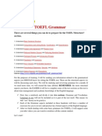 Grammar For TOEFL