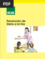 Prevencion de Daño A La Voz