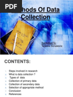 Methods of Data Collection