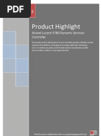 Alcatel-Lucent 5780 Dynamic Services Controller (DSC) Product Highlights