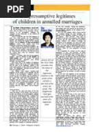 Presumptive Legitimes of Children in Annulled Marriages ArticleConvert - Feb.2.2004