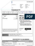 Your Reliance Bill: Summary of Current Charges Amount (RS.) 1. Monthly Rental 750.00 2. Taxes 92.70