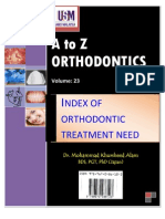 A To Z Orthodontics Vol 23 Index of Orthodontic Treatment Need