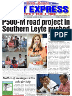 P500-M Road Project in Southern Leyte Pushed: Daily Express