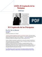 PONEROLOGÍA - El Crepúsculo de Los Psicópatas