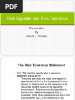 Risk Appetite and Risk Tolerance