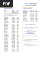 Fall 13 ORec Phone List