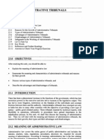 Unit 23 Administrative Tribunals: Structure