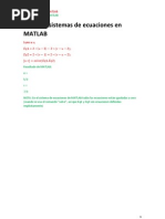 Sistemas de Ecuaciones, Jacobiano, Hessiano MATLAB