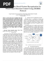 Accelerometer Based Gesture Recognisation For Wheel Chair Direction Control Using ZIGBEE