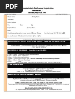 Prophetic Arts Conference Registration Form