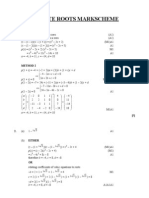 Conjugate Roots Markscheme