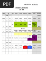 7th Grade Schedule 2013-2014