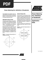 Power Metering Ics: Definition of Quadrants Application Note