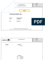 E 7403-9005f Instrumentation List Customer