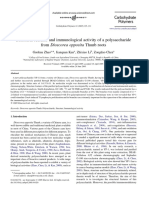 Structural Features and Immunological Activity of A Polysaccharide From Dioscorea Opposita Thunb Roots