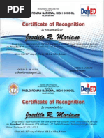 Certificate Sa Ptca Officer