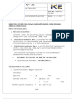 System Fault Level Calculation 15MW AA