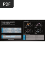 2008 Sizing Chart of Marin Bicycle Frame