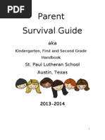 Parent Survival Guide: St. Paul Lutheran School Austin, Texas