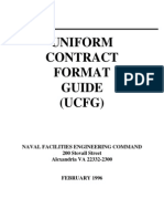 NAVFAC Uniform Contract Format Guide