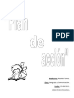 Plan de Acción en El Área Lenguaje y Comunicación