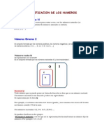 Clasificacion de Los Numeros