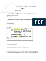 CCNA 2 Final Exam Question Ans Answer