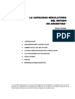 OSZLAK, FELDER, ForCINITO - La Capacidad Regulatoria Del Estado en Argentina