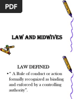 Law and Midwives Midterm