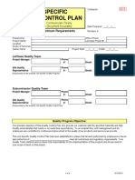 12.5 Site Specific Quality Control Plan Template