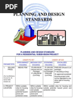 Planning and Design Standards For A Residential Subd