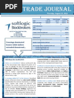 Daily Trade Journal - 22.08.2013