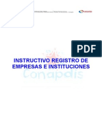 Instructivo de Registro de Empresa