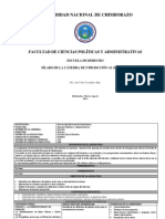 Sílabo de Introducción Al Derecho