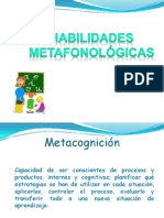 Habilidades Metafonológicas