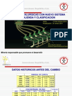 Mejoras Metalurgicas Con Nuevos Sistemas de Molienda y Clasificacion