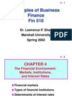 Principles of Business Finance Fin 510: Dr. Lawrence P. Shao Marshall University Spring 2002