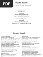 By Matthew Arnold: Dover Beach