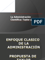 TAYLOR y FAYOL - Enfoques de La Administración Cientíifica