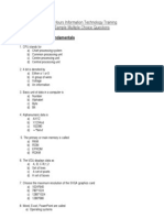 MCQ Sample Questions