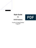 Ocad Style Guide Jan 07