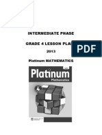 Platinum Mathematics Grade 4 Lesson Plans