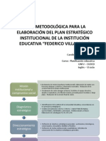 Ruta Metodológica para Elaborar PEI