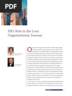 HR's Role in The Lean Organizational Journey: Changed The World, The Concepts of Lean Started More Than 90 Years Ago