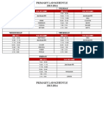 Primary Lab Schedule