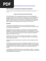 ONU Declaración Universal de Los Derechos Humanos