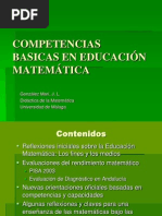 Competenciasbasicaseneducacionmatematicagonze1lezmared 101030155246 Phpapp01