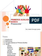 PRIMEROS AUXILIOS Preescolar