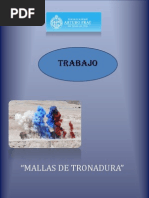 Trabajo de Tronaduras Mallas de Perforacion